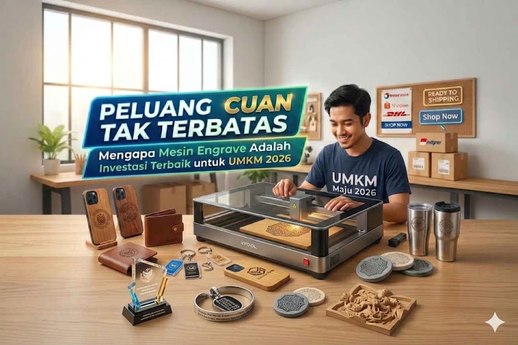 Peluang Cuan Tak Terbatas: Mengapa Mesin Engrave Adalah Investasi Terbaik untuk UMKM 2026