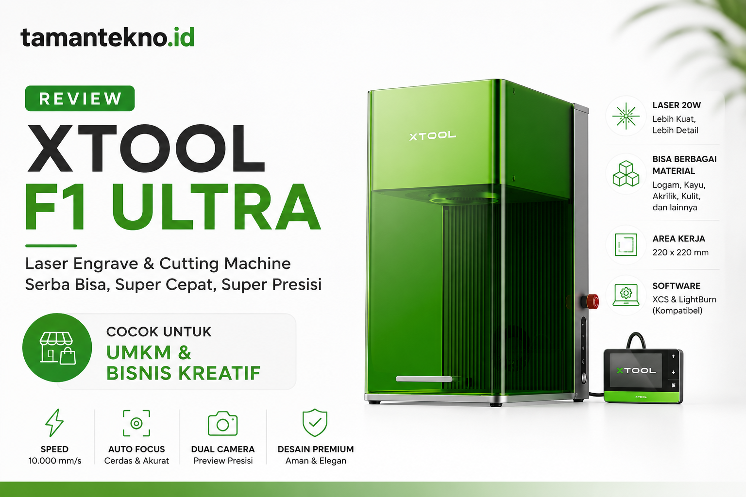 Review xTool F1 Ultra: Mesin Laser Galvo Dual 20W Pertama di Dunia, Sebagus Apa?